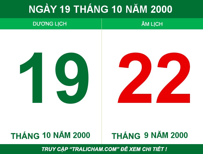 Ngày 19 tháng 10 năm 2000