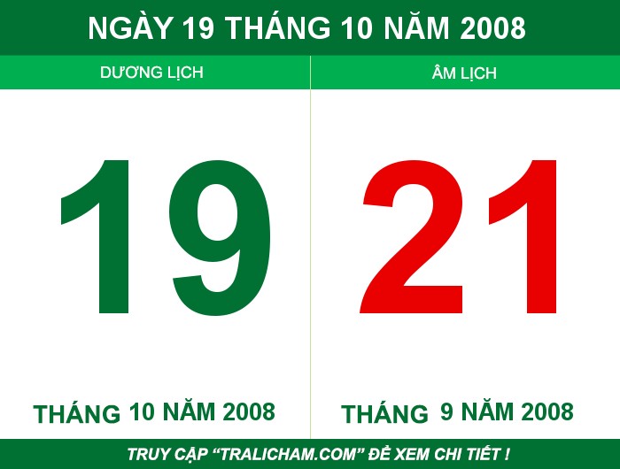 Ngày 19 tháng 10 năm 2008