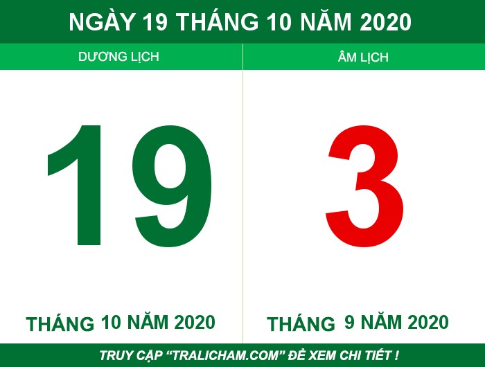 Ngày 19 tháng 10 năm 2020