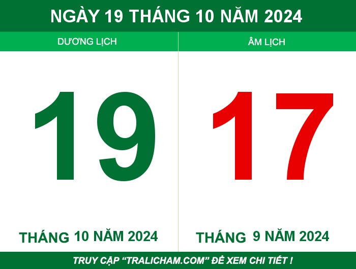 Ngày 19 tháng 10 năm 2024