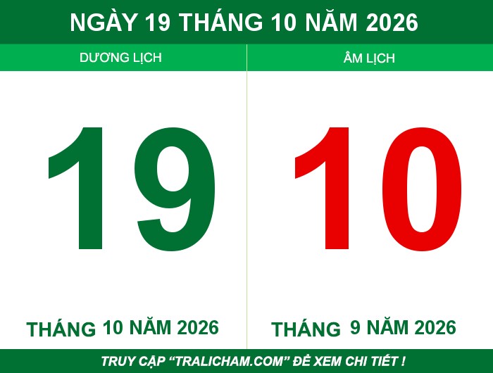 Ngày 19 tháng 10 năm 2026