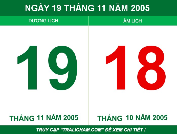 Ngày 19 tháng 11 năm 2005