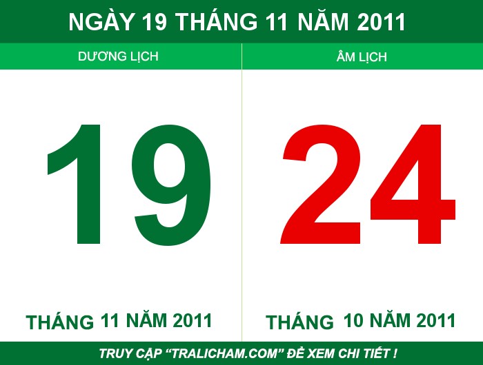 Ngày 19 tháng 11 năm 2011