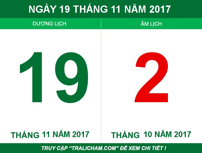 Ngày 19 tháng 11 năm 2017