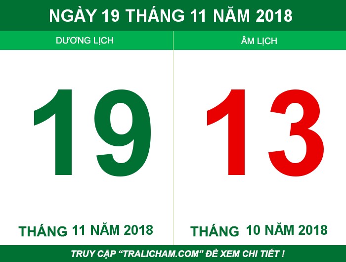 Ngày 19 tháng 11 năm 2018