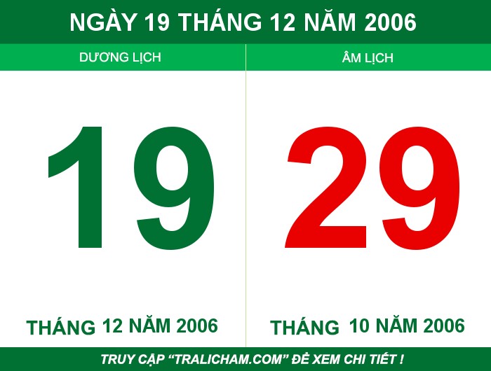 Ngày 19 tháng 12 năm 2006