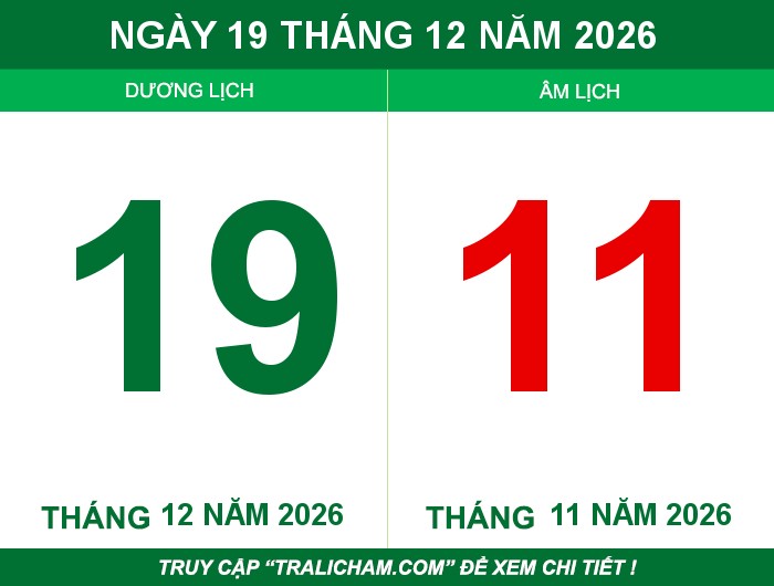 Ngày 19 tháng 12 năm 2026