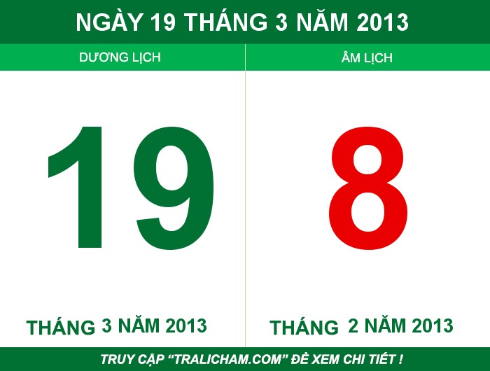 Ngày 19 tháng 3 năm 2013