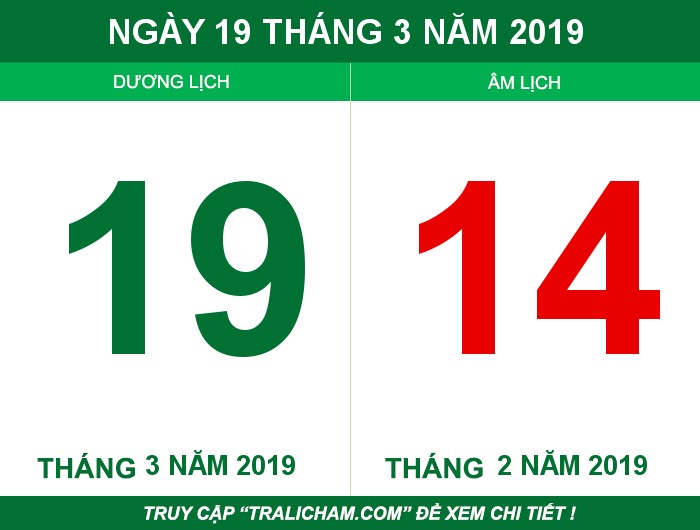 Ngày 19 tháng 3 năm 2019