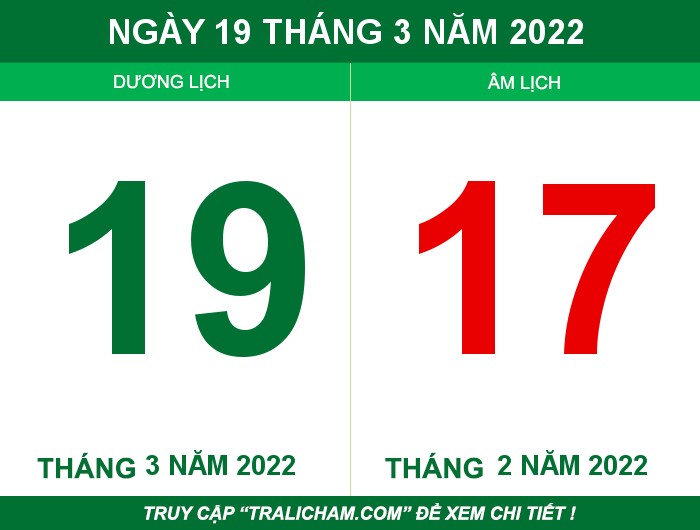 Ngày 19 tháng 3 năm 2022