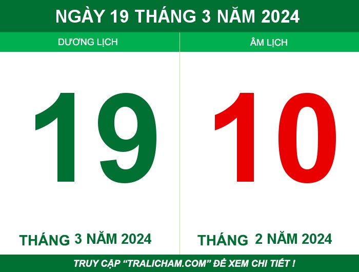 Ngày 19 tháng 3 năm 2024