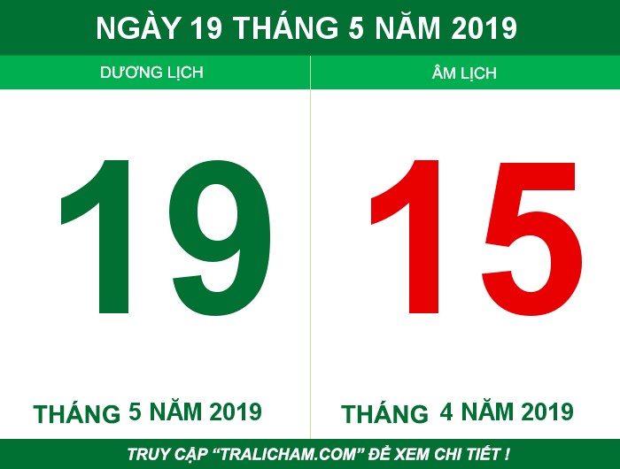 Ngày 19 tháng 5 năm 2019