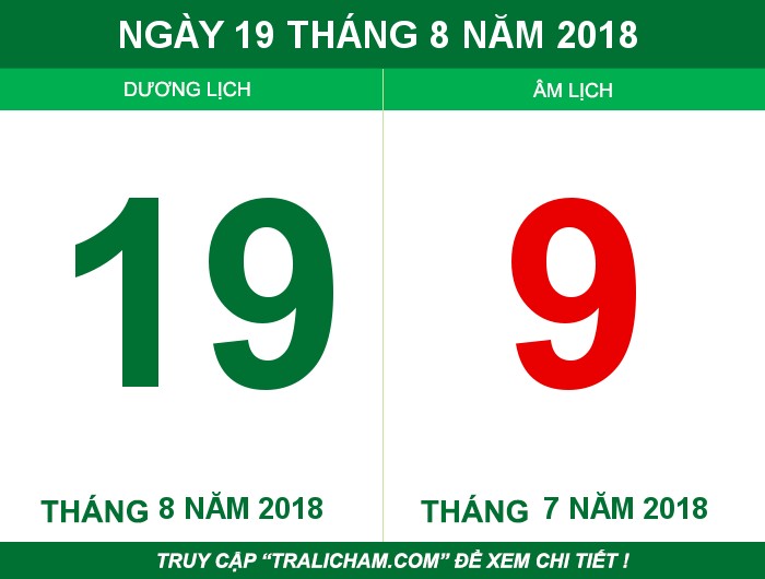 Ngày 19 tháng 8 năm 2018
