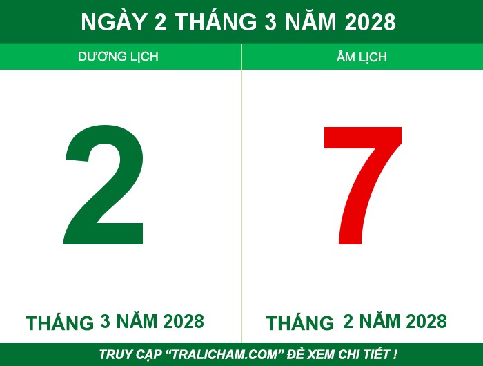 Ngày 2 tháng 3 năm 2028
