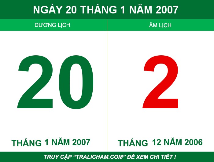 Ngày 20 tháng 1 năm 2007