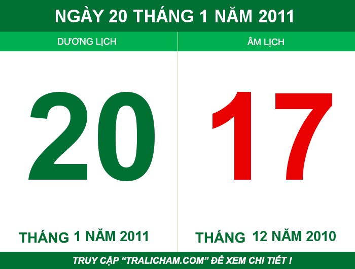 Ngày 20 tháng 1 năm 2011