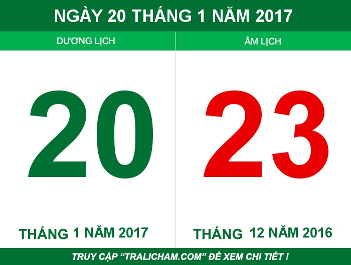 Ngày 20 tháng 1 năm 2017