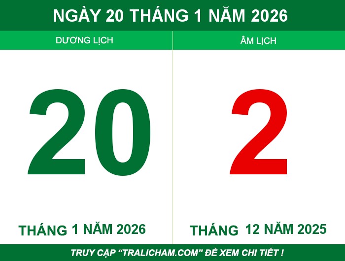 Ngày 20 tháng 1 năm 2026