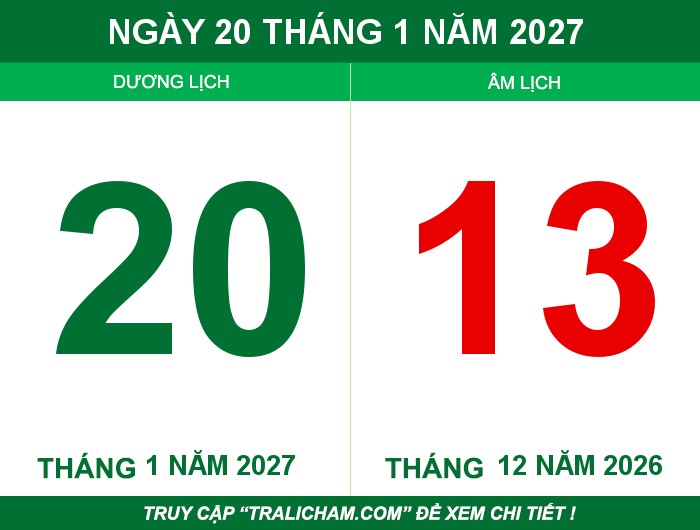 Ngày 20 tháng 1 năm 2027