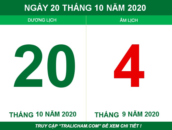 Ngày 20 tháng 10 năm 2020