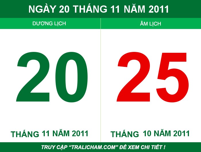 Ngày 20 tháng 11 năm 2011