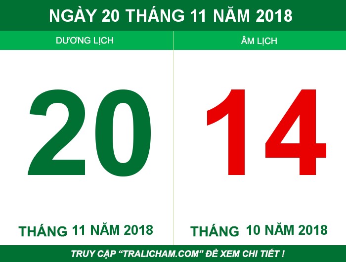 Ngày 20 tháng 11 năm 2018