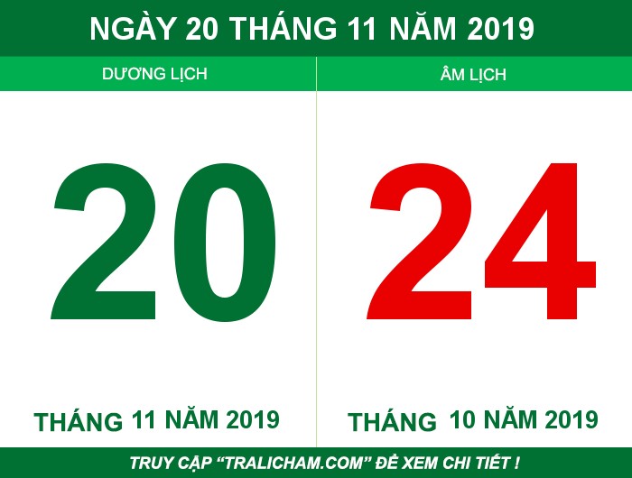Ngày 20 tháng 11 năm 2019