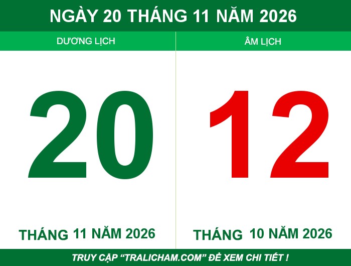 Ngày 20 tháng 11 năm 2026