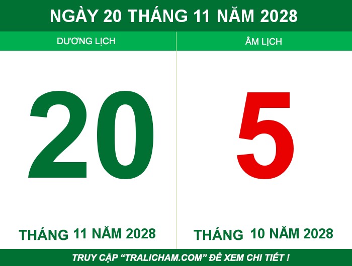 Ngày 20 tháng 11 năm 2028