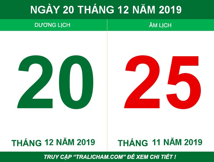 Ngày 20 tháng 12 năm 2019
