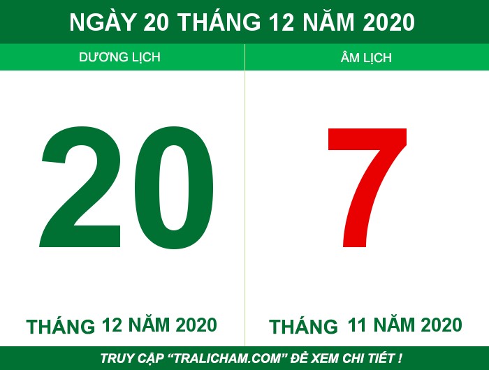 Ngày 20 tháng 12 năm 2020