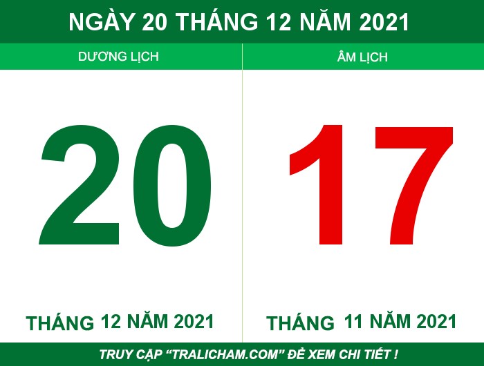 Ngày 20 tháng 12 năm 2021