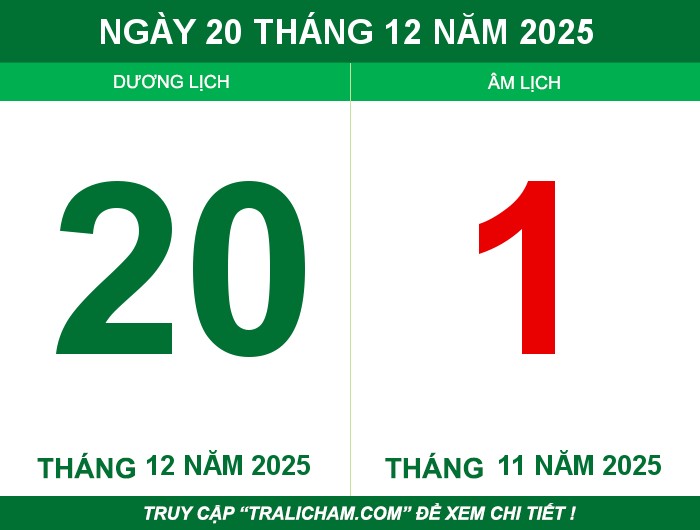 Ngày 20 tháng 12 năm 2025