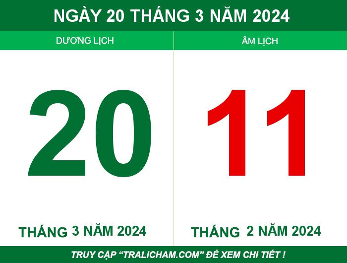 Ngày 20 tháng 3 năm 2024