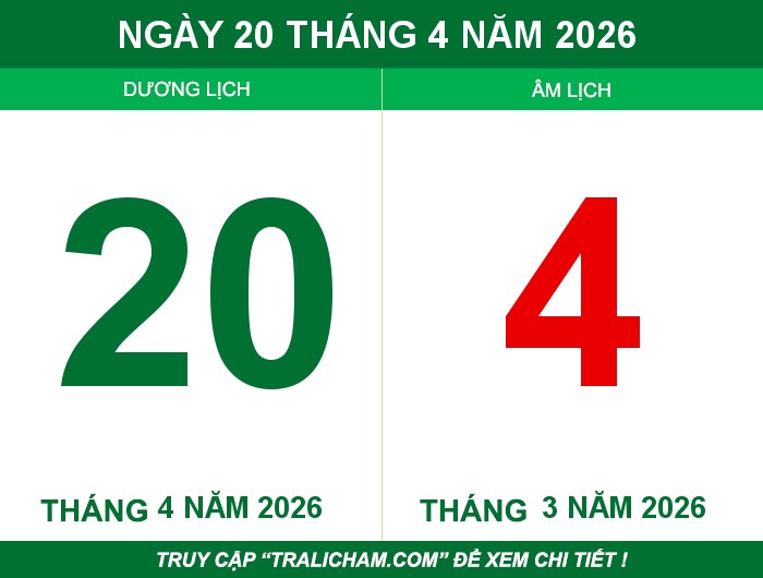 Ngày 20 tháng 4 năm 2026