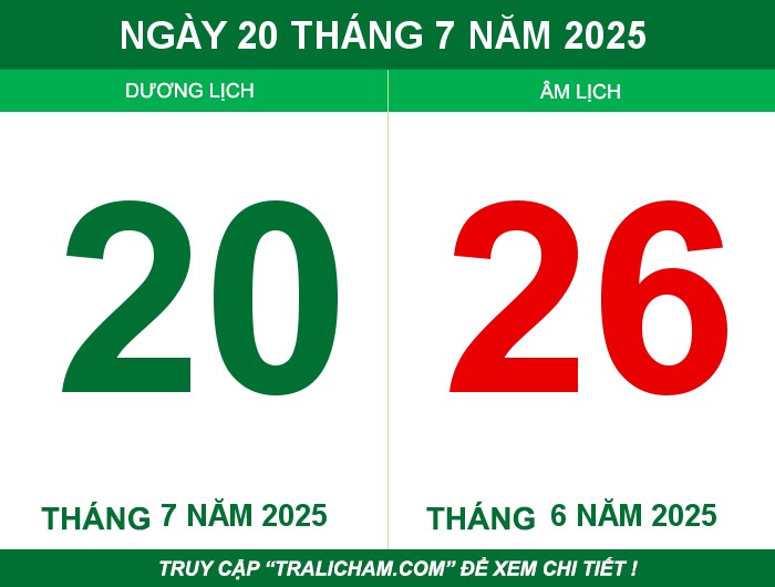 Ngày 20 tháng 7 năm 2025