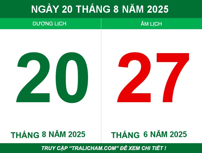 Ngày 20 tháng 8 năm 2025