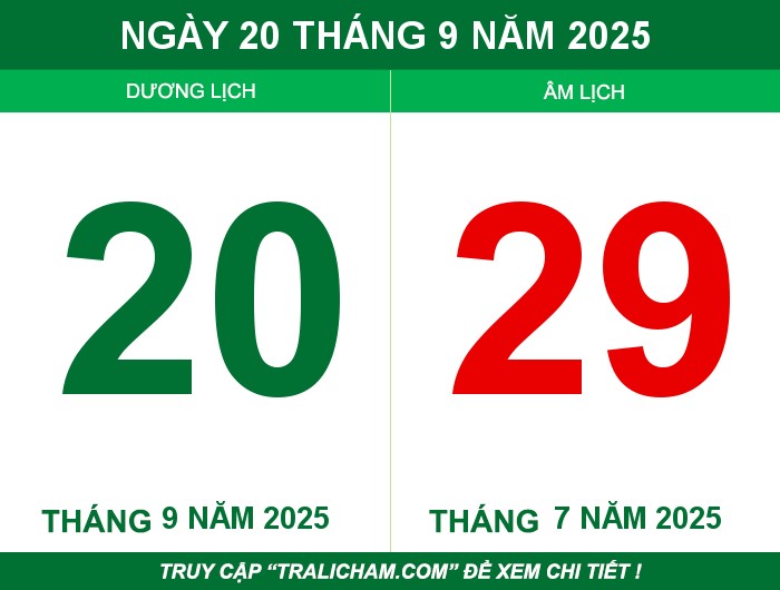 Ngày 20 tháng 9 năm 2025