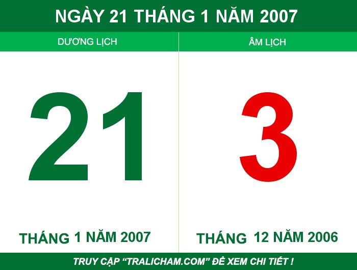 Ngày 21 tháng 1 năm 2007
