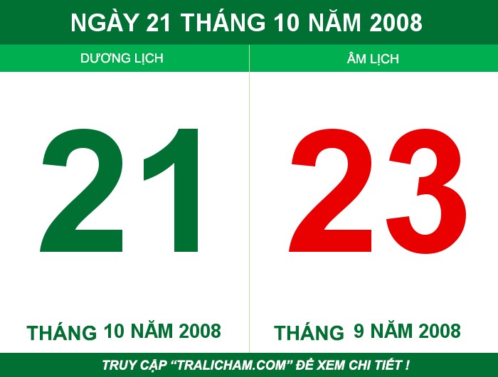 Ngày 21 tháng 10 năm 2008