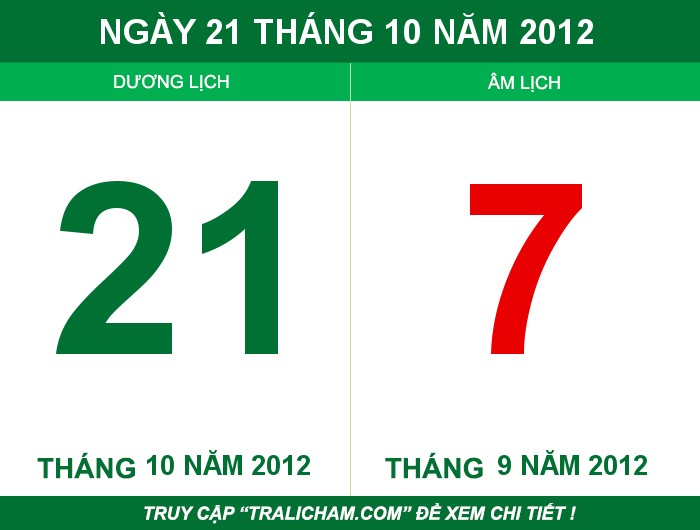 Ngày 21 tháng 10 năm 2012