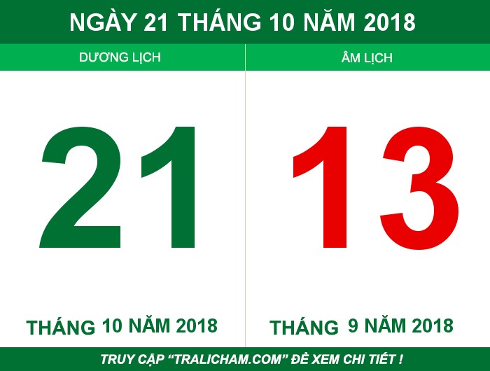 Ngày 21 tháng 10 năm 2018