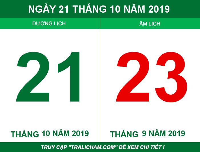 Ngày 21 tháng 10 năm 2019