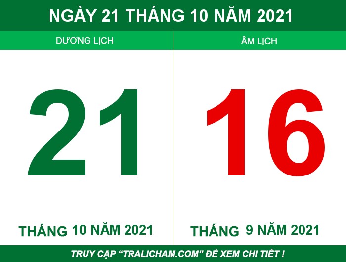 Ngày 21 tháng 10 năm 2021