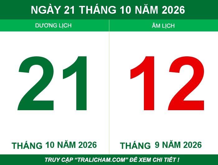 Ngày 21 tháng 10 năm 2026