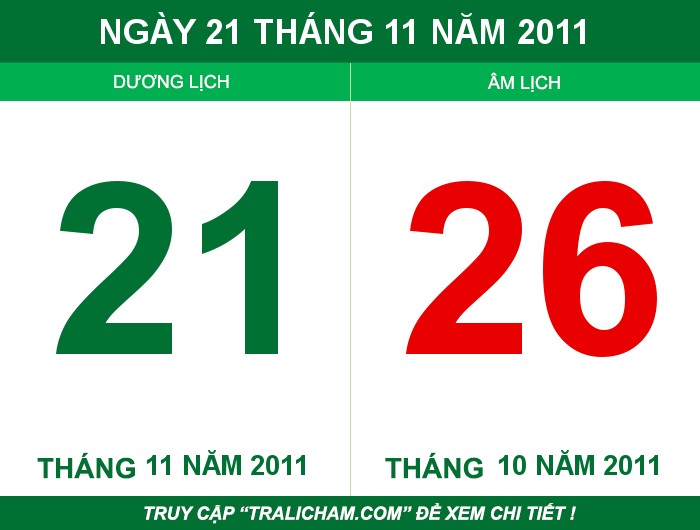 Ngày 21 tháng 11 năm 2011