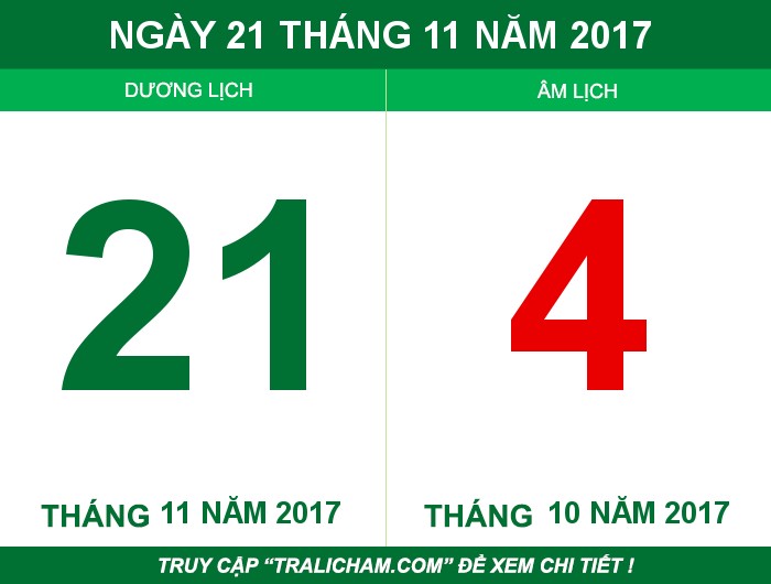 Ngày 21 tháng 11 năm 2017