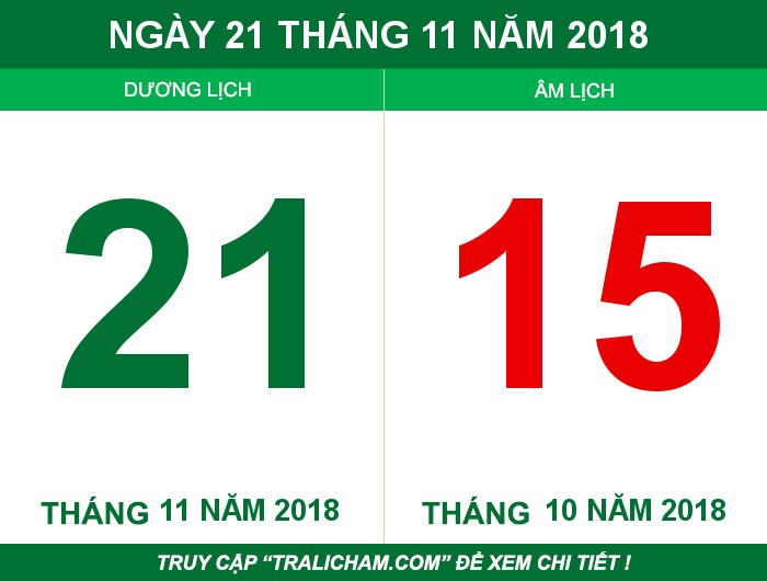 Ngày 21 tháng 11 năm 2018