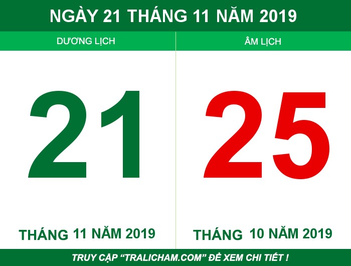 Ngày 21 tháng 11 năm 2019