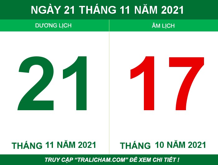 Ngày 21 tháng 11 năm 2021
